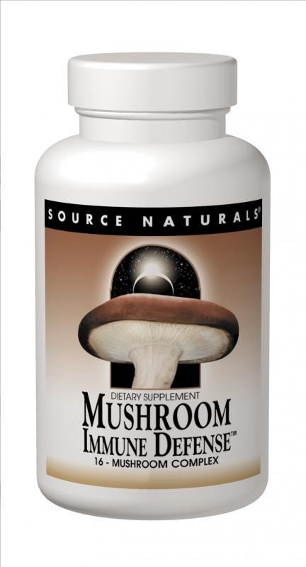 Акція на Source Naturals Mushroom Immune Defense 60 tabs Комплекс из 15 разновидностей грибов від Stylus