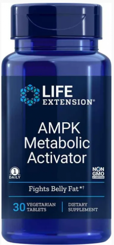 Акція на Life Extension Ampk Metabolic Activator Аденозинмонофосфат 30 таблеток від Stylus