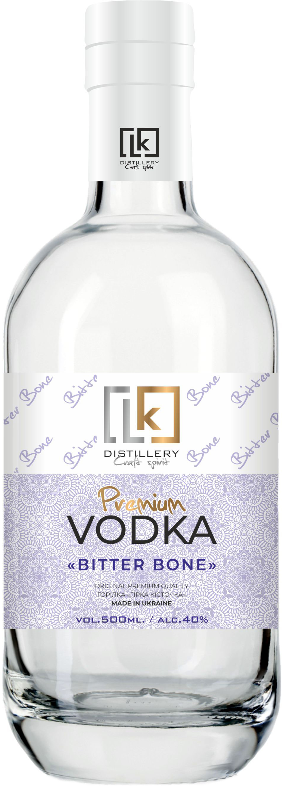 Акція на Водка Lk Distillery Premium Vodka "BITTER BONE", 0.5л 40% (PRV4820168690709) від Stylus
