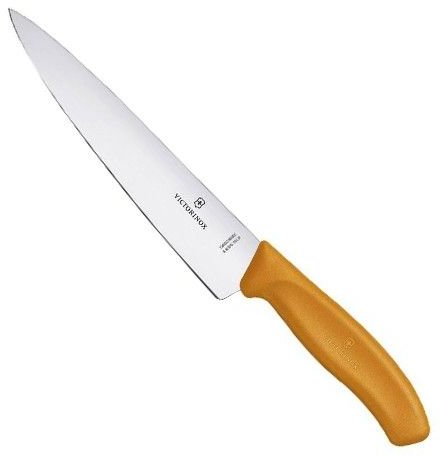 Акція на Кухонный нож Victorinox SwissClassic Carving 19см оранжевый в блистере (6.8006.19L9B) від Stylus