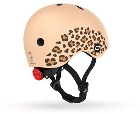 Акция на Дитячий захисний шолом Scoot&Ride леопард із ліхтариком (SR-181206-LEOPARD) от Y.UA