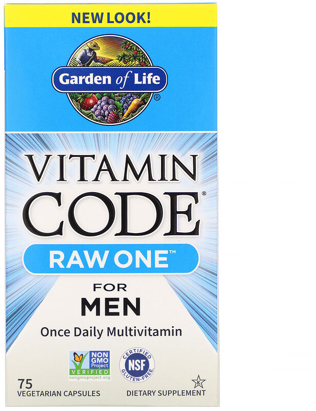 Garden of Life Vitamin Code, Raw One, Once Daily Multivitamin For Men, 75 Vegetarian Capsules (GOL-11402)
Garden of Life Vitamin Code, Raw One, Once Daily Multivitamin For Men, 75 Vegetarian Capsules (GOL-11402)