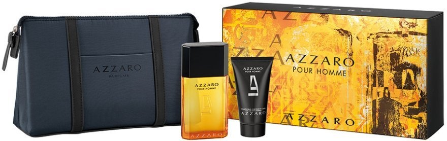 

Туалетный набор Azzaro Pour Homme Set Туалетная вода 100 ml + Шампунь 50 ml + Косметичка