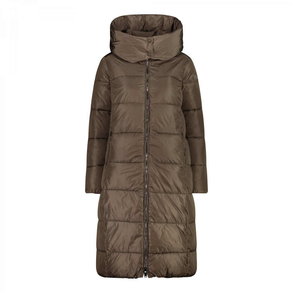 

Куртка Cmp Woman Coat Zip Hood 31K2846-P865 44 (36) коричневая зимняя с капюшоном