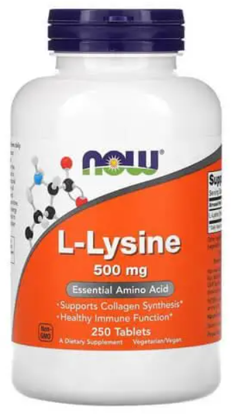 Акція на Now Foods L-Lysine 500 mg 250 Tabs / 250 servings від Stylus