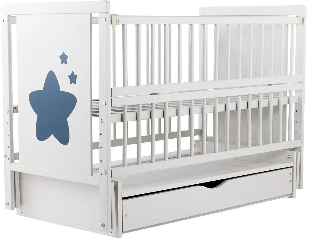 

Дитяче ліжечко Babyroom Зірочка Z-03 білий (624470)
