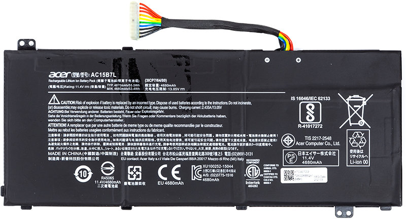 

Acer Aspire V15 Nitro (AC15B7L) 11.4V 4680mAh (original)