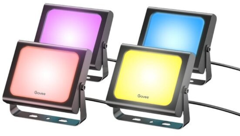 

Набір настінних світильників Govee H7060 Rgbicww Led Smart Flood Lights чорний (H7060311)