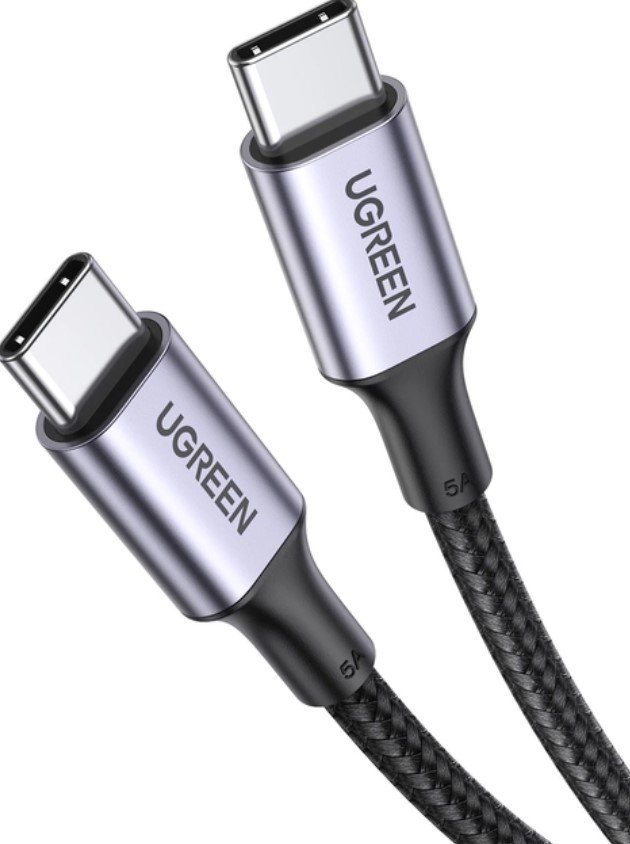 Акція на Ugreen Aluminum USB-C to USB-C 100W 5A 2m Black (70429) від Stylus