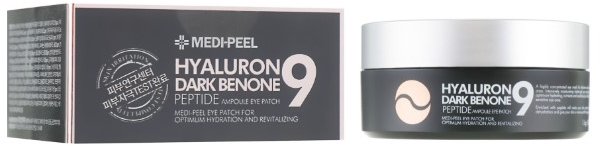 Акція на Medi-Peel Hyaluron Dark Benone Peptide 9 Ampoule Eye Patch Гидрогелевые патчи от темных кругов с пептидами 60 шт. від Stylus