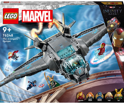 Акція на Конструктор Lego Super Heroes Marvel Квінджет месників (76248) від Y.UA