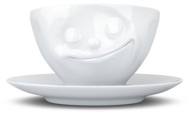 Акція на Чашка с блюдцем для кофе Tassen Счастье 200 мл (TASS14301/TA) від Stylus