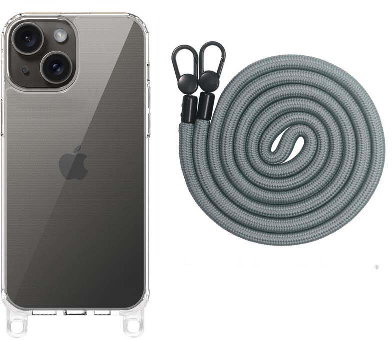 

Epic Tpu Transparent with Straps Fog for iPhone 15