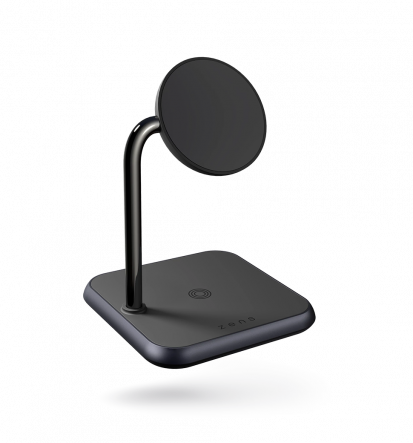Акція на Zens Wireless Charger Stand MagSafe Black (ZEDC19B/00) для iPhone 15 I 14 I 13 I 12 series and AirPods від Y.UA