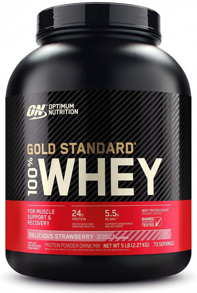 Акція на Optimum Nutrition 100% Whey Gold Standard 2270 g / 73 servings / Strawberry від Stylus