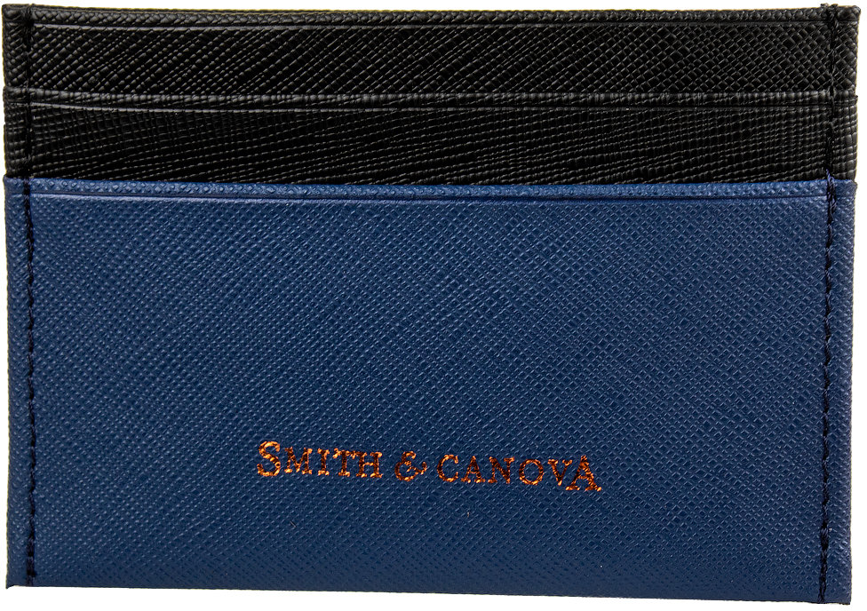 

Мужской картхолдер Smith&Canova синий (FUL26827-navy-black)