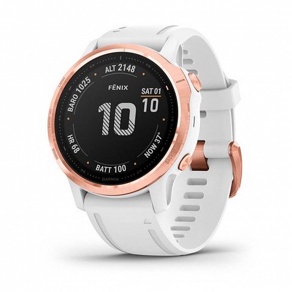 Акція на Garmin Fenix 6S Pro Rose Gold with White Band (010-02159-11) від Stylus