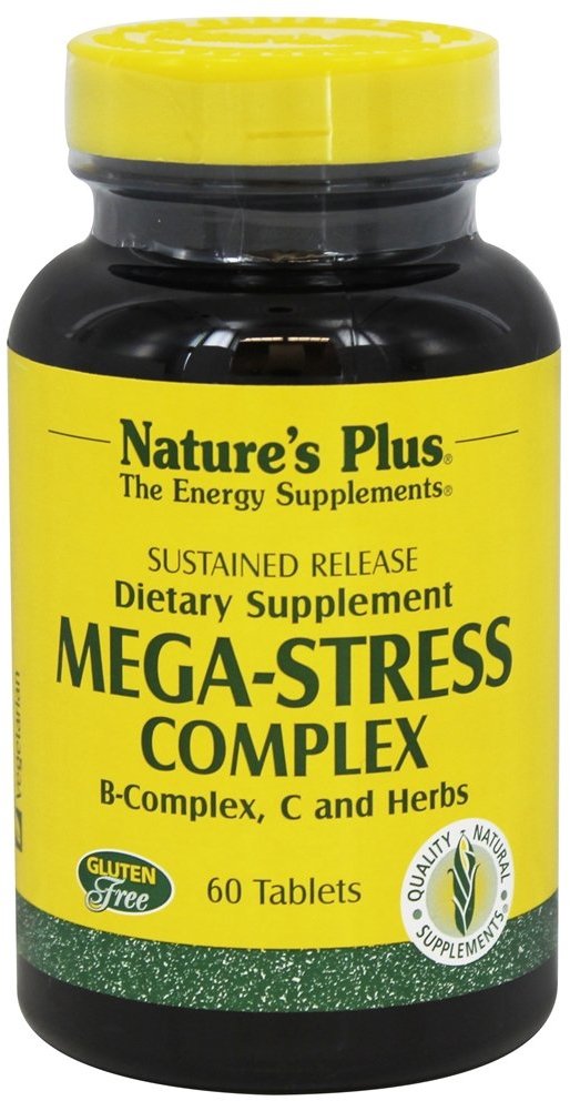 

Natures Plus Mega-Stress Complex 60 tabs Комплекс для боротьби зі стресом і підтримки енергії