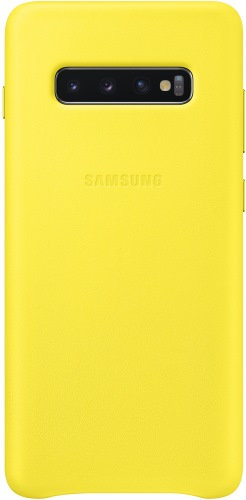 

Samsung Leather Cover Yellow (EF-VG975LYEGRU) for Samsung G975 Galaxy S10+