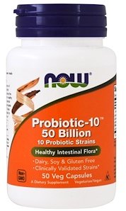 

Now Foods Probiotic-10 50 billion, 50 veg caps