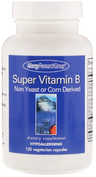 

Allergy Research Group Super Vitamin B Complex 120 Caps (ALG-70340)