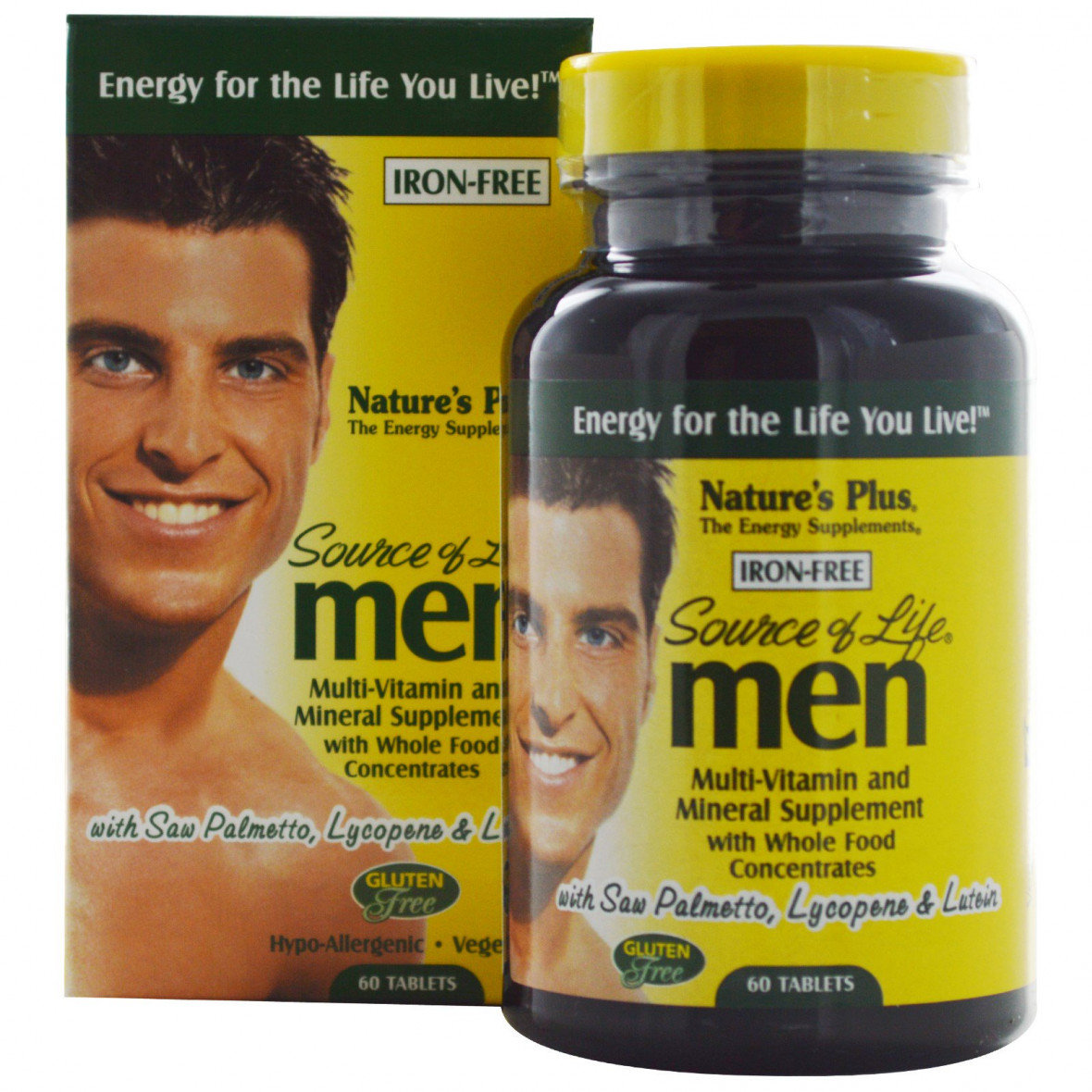 

Natures Plus Source of Life Men 60 tabs Мультивитамины для мужчин