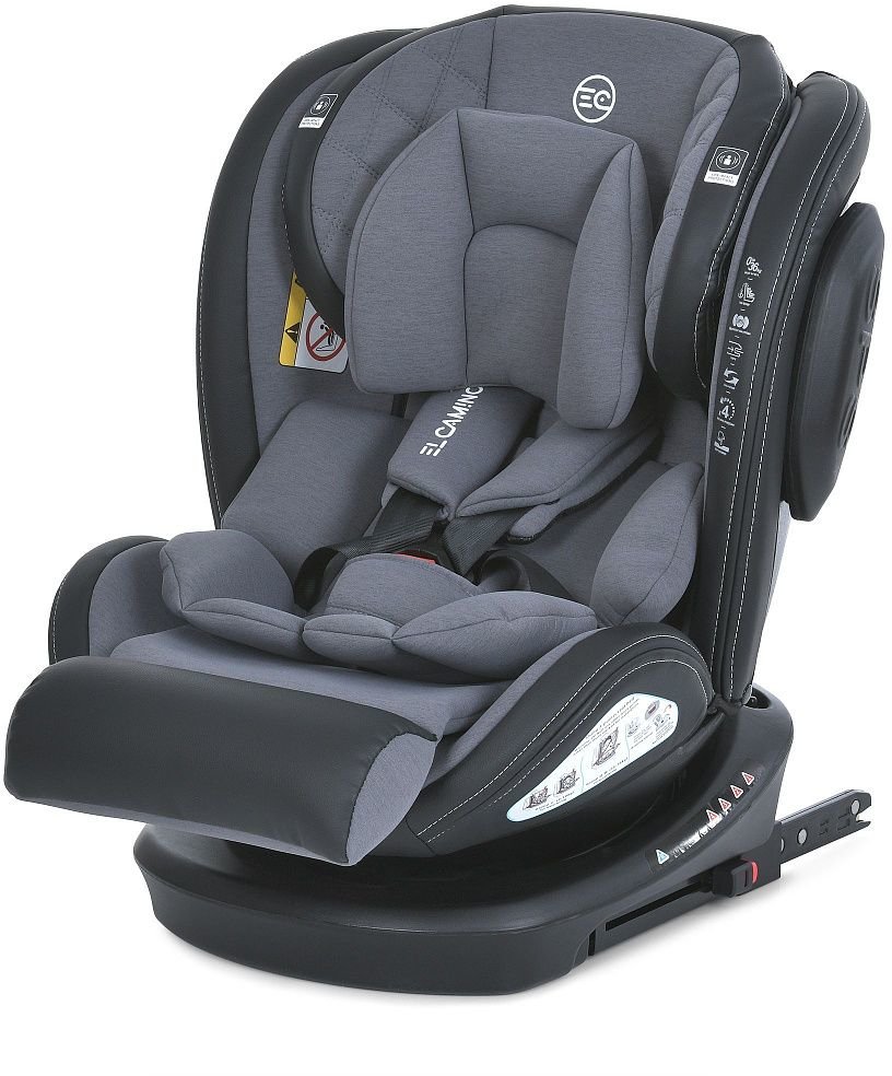 Акція на Автокресло El Camino Evolution 2 360 Me 1045 Isofix 0-36 кг melange cloud gray (ME 1045 melange cloud g) від Stylus