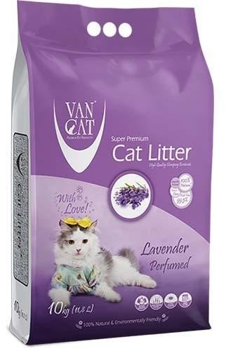 Акція на Бентонітовий наповнювач VanCat Lavender для котячого туалету з ароматом лаванди 10кг (55,449) від Y.UA