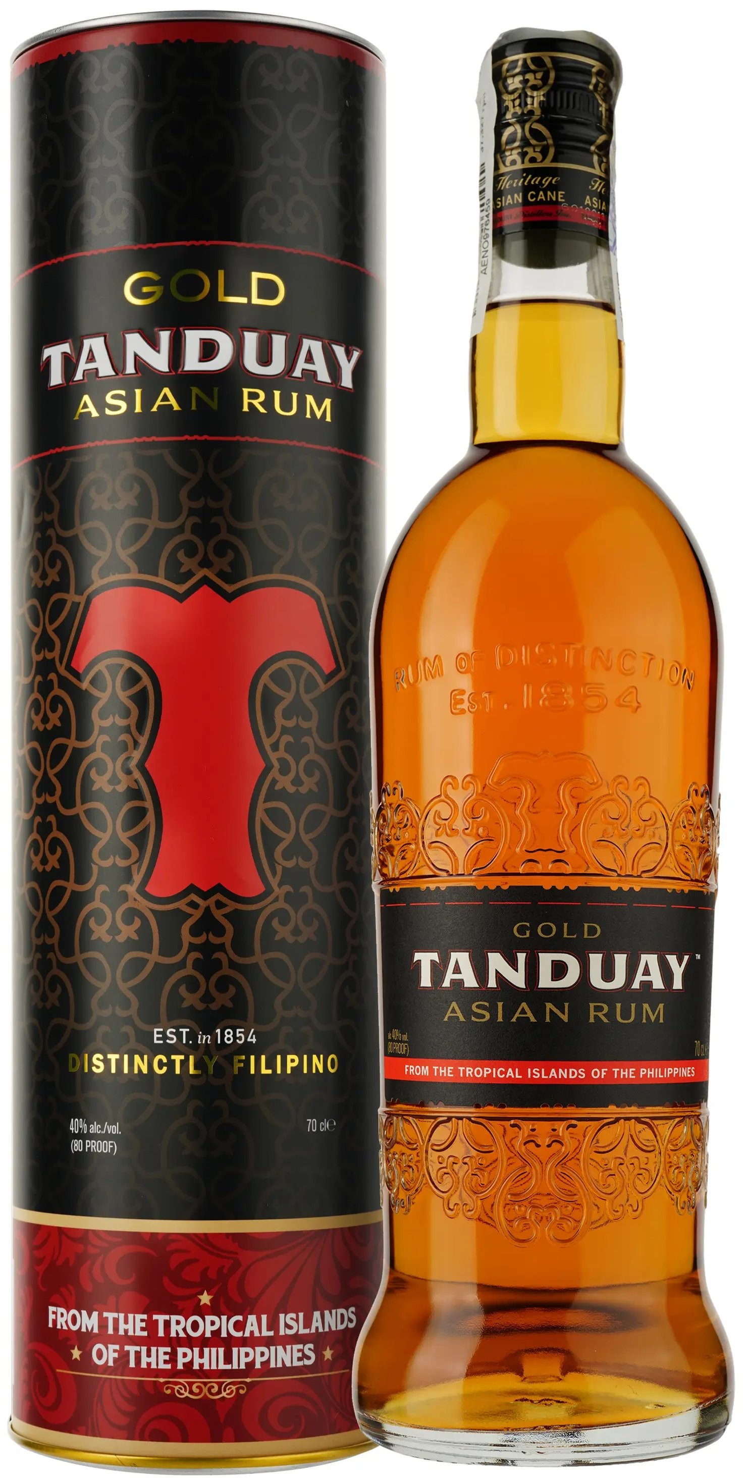 Акція на Ром Tanduay Asian Rum Gold 0.7 л Tube (BWT5813) від Stylus