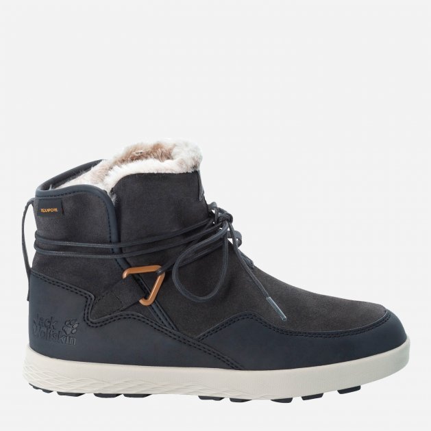 

Полусапоги Jack Wolfskin Auckland Wt Texapore Boot W 4035771-6359 38 серые натуральная замша зима