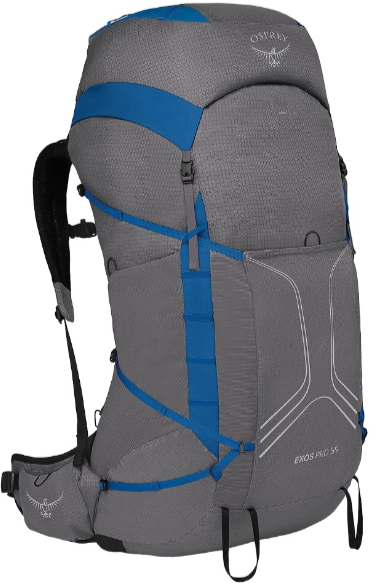 Акція на Рюкзак Osprey Exos Pro 55 dale grey/agam blue - S/M - серый (009.3298) від Stylus