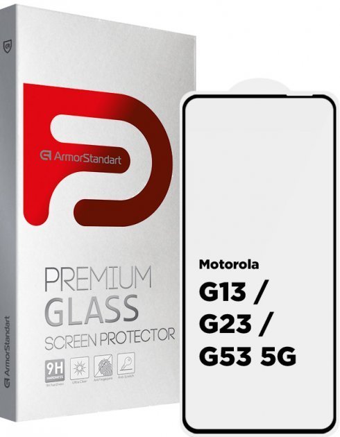 

ArmorStandart Tempered Glass Full Glue Black for Motorola G13 / G23 / G53 5G (ARM66138)