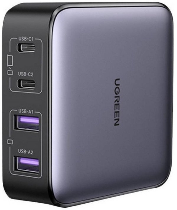 Акція на Ugreen Wall Charger 2хUSB-C+2xUSB CD327 GaN 65W Gray (90747) від Stylus