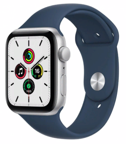 Акция на Apple Watch Se 40mm Gps Silver Aluminum Case with Abyss Blue Sport Band (MKNY3) от Y.UA