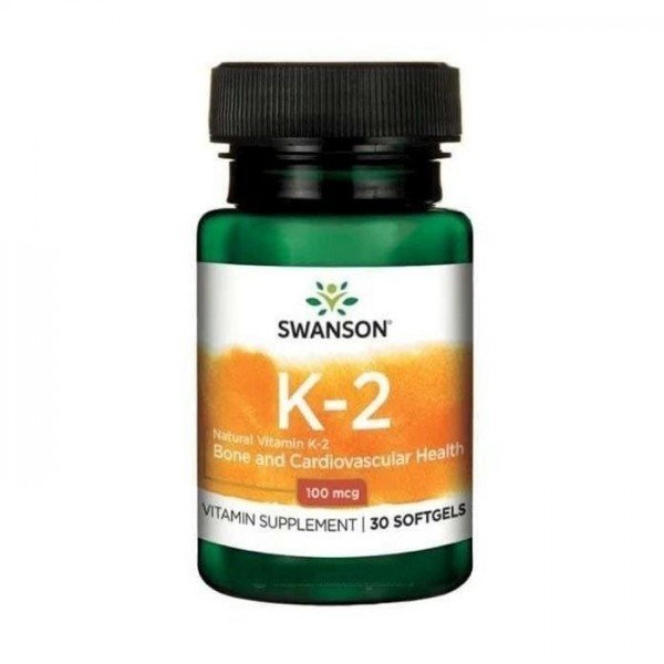 

Swanson Ultra Natural Vitamin K2 100 mcg Вітамін К2 30 гелевих капсул