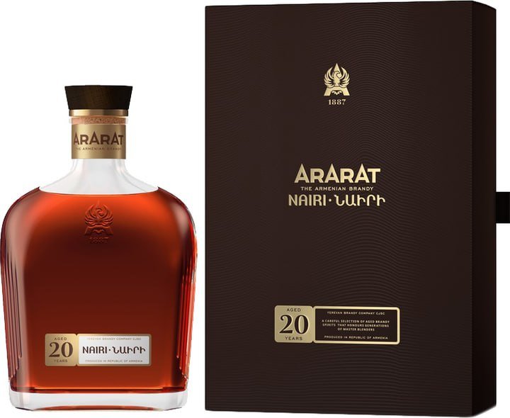 Акція на Бренди Ararat Nairi 20 years old 0.5л, 40%, gift box (STA4850001002123) від Stylus