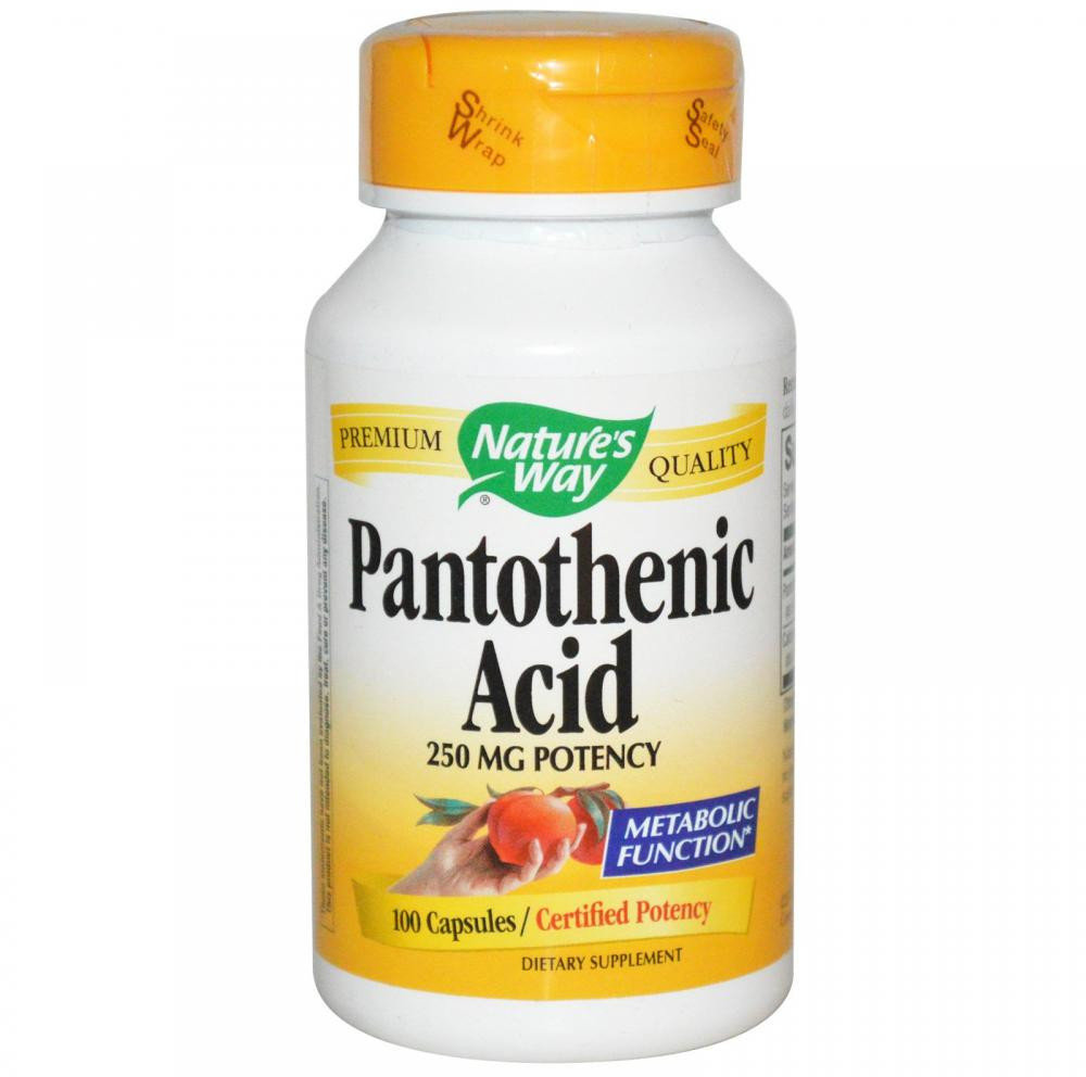 

Nature's Way Pantothenic Acid 100 Caps Пантотеновая кислота