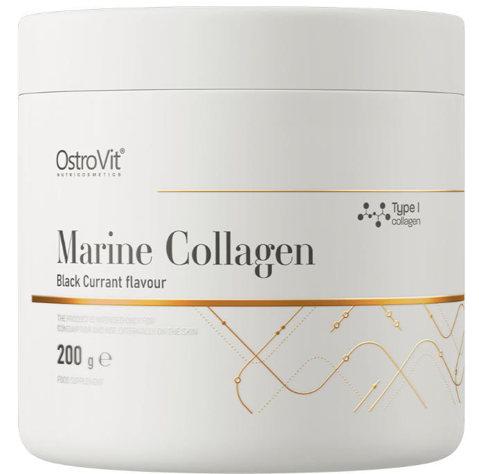 Акція на OstroVit Marine Collagen Морской коллаген 200 г вкус черной смородины від Stylus