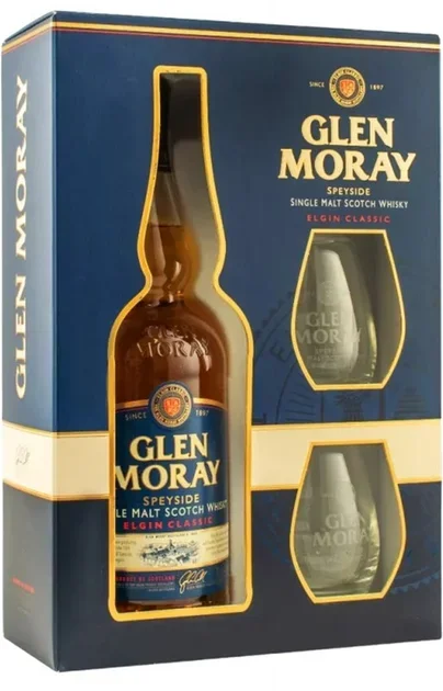 

Виски односолодовый Glen Moray Elgin Classic в подарочной упаковке + 2 стакана 40% 0.7 л (EV5060116320787)