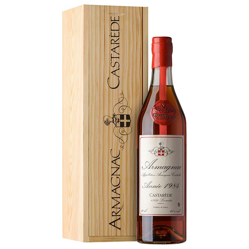 Акція на Коньяк Armagnac Castarede, wooden box, 1984 (0,7 л) (BW12102) від Stylus