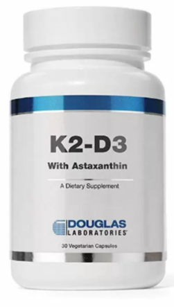 

Douglas Laboratories K2-D3 With Astaxanthin Вітаміни К2 Д3 з астаксантіном 30 капсул