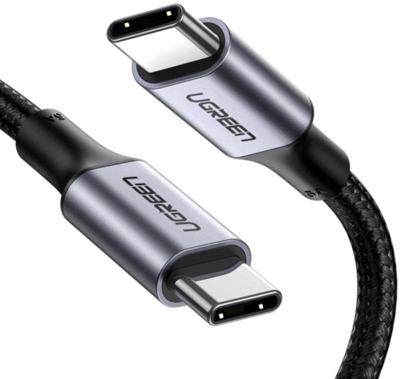 Акція на Ugreen Aluminum USB-C to USB-C 100W 5A 1m Black (70427) від Stylus