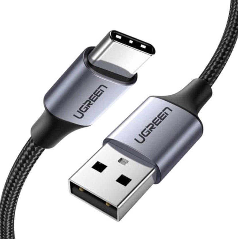 Акція на Ugreen Aluminum Braid Usb Cable to USB-C 1.5m Black (60127) від Stylus