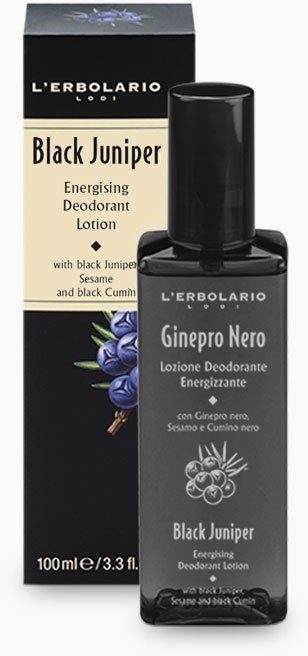 

L'Erbolario Black Juniper Energising Deodorant Lotion Лосьон-дезодорант Черный Можжевельник 100 ml