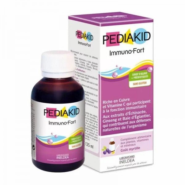 

Pediakid Immuno-Fort Сироп для підтримки імунітету зі смаком лохини 125 мл