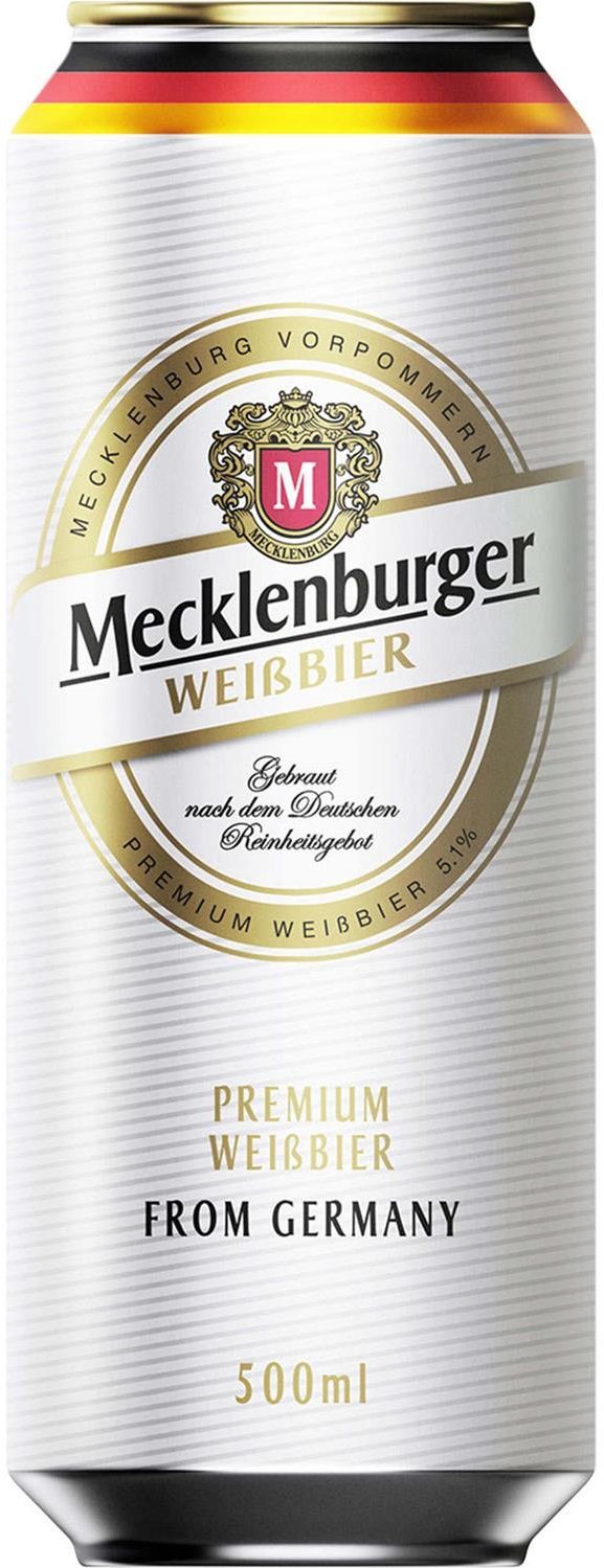 

Пиво Mecklenburger Weissbier, світле нефільтроване, 5.1% 0.5л (PLK4015042108818)