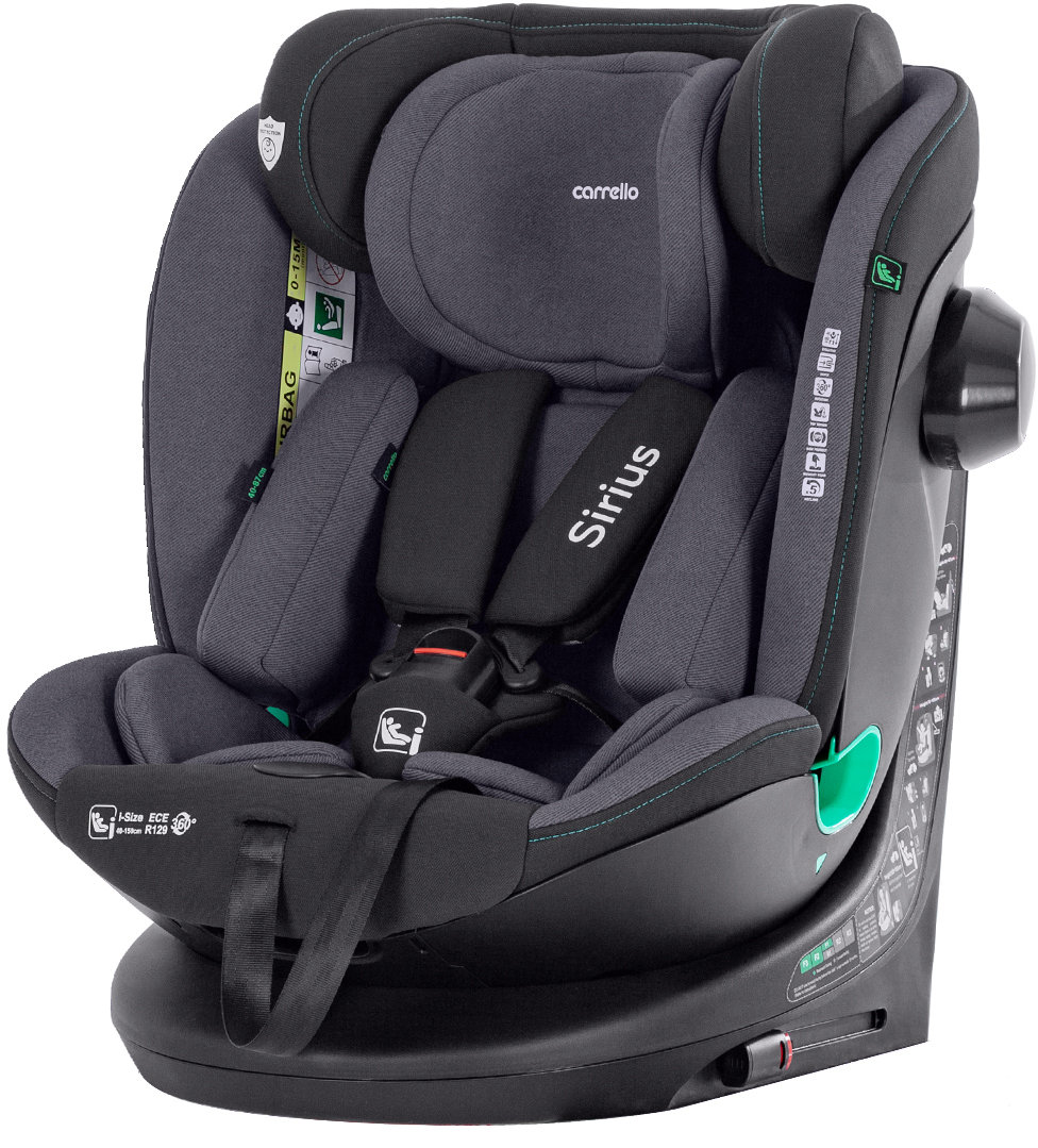 Акція на Автокресло Carrello Sirius CRL-8808 Harbor Grey i-Size 40-150 см Isofix с поворотом від Stylus