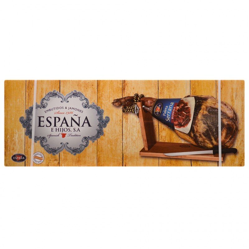 

Хамон Espana Paleta Bodega Подарочный 4.5 - 5 кг+ хамонера+нож(WT00471) (8428204007007_8428204005089)