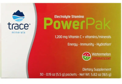 

Trace Minerals Research Electrolyte Stamina Power Pak Электролиты со вкусом арбуза 30 пакетиков