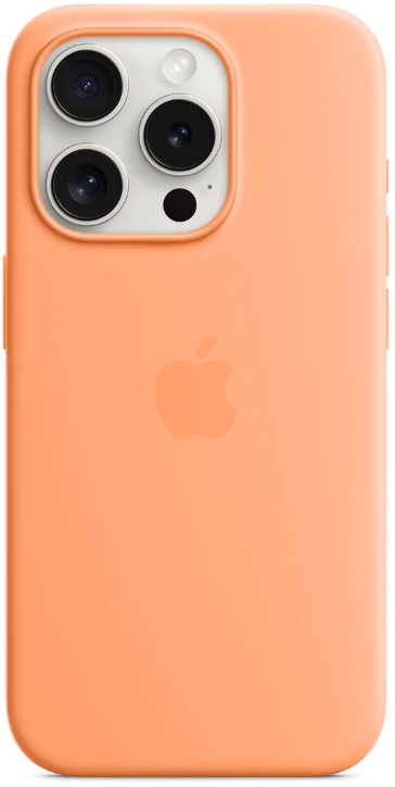 

Tpu Silicone Case with Animation & MagSafe Orange Sorbet для iPhone 15 Pro